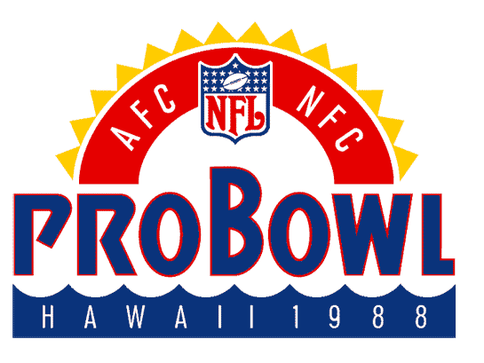 Pro Bowl 1988 Primary Logo iron on transfers for clothing